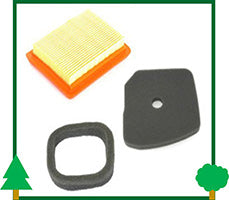 filtro aria carta spugna feltro decespugliatore Active Ibea Echo Shindaiwa BlueBird Stihl OleoMac Efco Kawasaki Honda ricambi LCVERDE.com