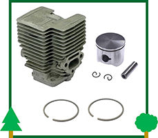 kit cilindro pistone segmenti fascia elastica motore tagliasiepe Stihl ricambi LCVERDE.com