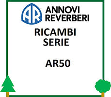 ricambi AR ANNOVI REVEBERI AR50 pompa irrorazione membrana coperchio testata valvola valvole accumulatore semisfera semicamera LCVERDE.com