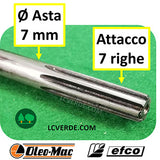 Asta Albero Rigido Interno Decespugliatore OleoMac Efco ricambi LCVERDE.com 62030042R