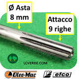 Asta Albero Trasmissione Decespugliatore OleoMac Efco ricambi LCVERDE.com BF000015R
