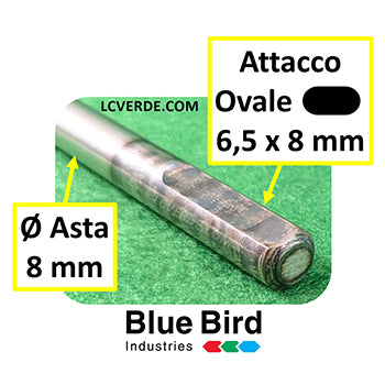 Asta Trasmissione Interna Fluttuante Rigida Decespugliatore Blue Bird Kawasaki Honda ricambi LCVERDE.com 391030 Originale