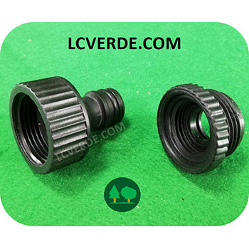 Attacco Raccordo Rapido Rubinetto 1/2" 3/4" Tubo Acqua Giardinaggio Giardino Irrigazione Idropulitrice accessori LCVERDE.com
