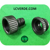 Attacco Raccordo Rapido Rubinetto 1/2" 3/4" Tubo Acqua Giardinaggio Giardino Irrigazione Idropulitrice accessori LCVERDE.com