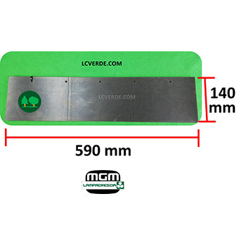 Bandella Protezione Posteriore Trincia Trinciaerba MGM Lampacrescia TTR680 TTR683 TTR686 TTR690 ricambi LCVERDE.com 271094