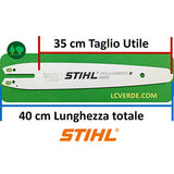 Barra Rollomatic Mini 35 cm Motosega Stihl Maglie 72 Passo 1/4" Spessore 1,1 ricambi LCVERDE.com 30050083409