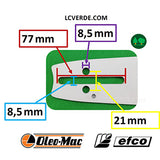 Spranga 46 cm Motosega OleoMac Efco Maglie 68 Passo 3.8 ricambi LCVERDE.com 50310121r