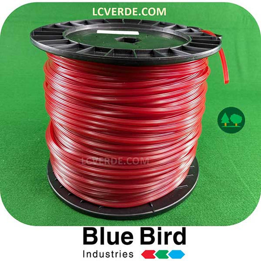 Blue Bird Bobina Filo Corallo Testina Decespugliatore Quadro 4 mm 122 mt accessori LCVERDE.com sflacio taglio erba 543710 Quadrato