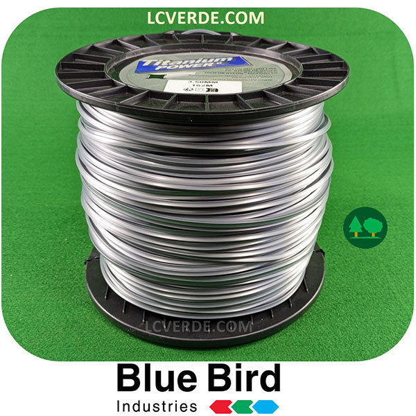 Blue Bird Bobina Filo Titanium Power Testina Decespugliatore Quadro 3.5 mm 162 mt accessori LCVERDE.com sflacio taglio erba Quadrato 548010