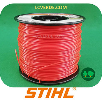 Filo Nylon Quadrato Rosso Stihl Per Decespugliatori, Diametro 2,7mm, Lunghezza 65 Metri, Codice 00009302643