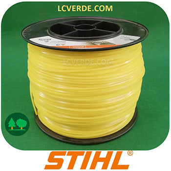 Bobina Filo Testina Decespugliatore Stihl 3 mm Quadro 162 metri accessori LCVERDE.com 00009302619 giallo sconto discount