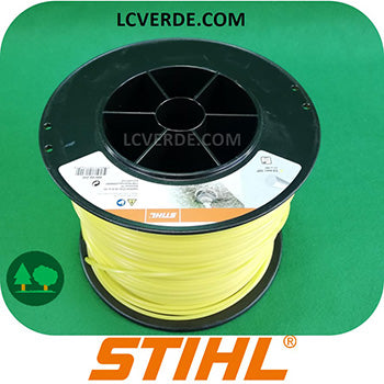 Bobina Filo Testina Decespugliatore Stihl 3 mm Tondo 162 metri accessori LCVERDE.com 00009302542 giallo sconto promozione