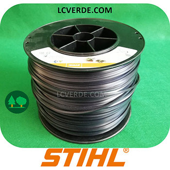 Bobina Filo Testina Decespugliatore Stihl 3,3 mm Quadro 137 metri accessori LCVERDE.com 00009302622 nero sconto promozione