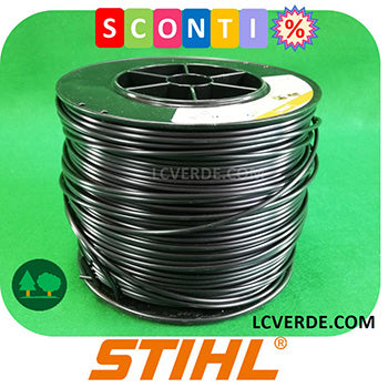 Bobina Filo Testina Decespugliatore Stihl 3,3 mm Tondo 228 metri accessori LCVERDE.com 00009302290 nero sconto promozione