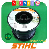 Bobina Filo Testina Decespugliatore Stihl 3,3 mm Tondoi 137 metri accessori LCVERDE.com 00009302287 nero sconto discount