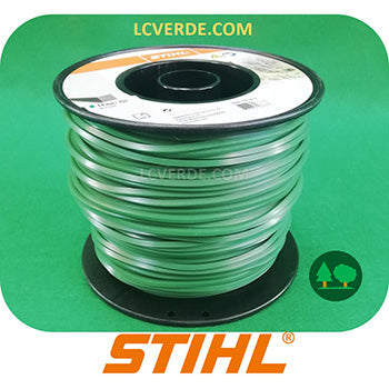 Bobina Filo Testina Decespugliatore Stihl 4 mm Quadro 90 metri accessori LCVERDE.com 00009303612 verde sconto discount