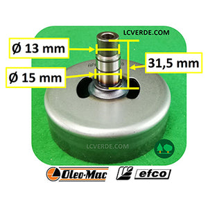 Campana Frizione Decespugliatore OleoMac Efco ricambi LCVERDE.com 61250104R