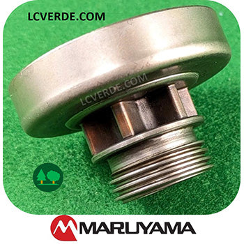 Campana Pignone Rocchetto Ingranaggio Vite Senfa Fine Girante Motosega Maruyama MCV3101 MCV3100 ricambio LCVERDE.com 6 denti