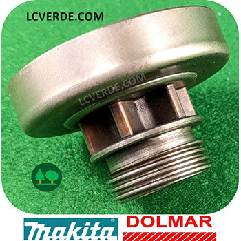 Campana Pignone Rocchetto Ingranaggio Vite Senfa Fine Girante Motosega Makita EA3100 EA3110 Dolmar PS310 PS311 ricambio LCVERDE.com 6 denti