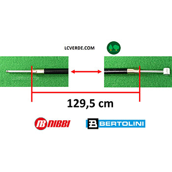 Cavo Filo Guaina Sbloccaggio Bloccaggio Ruote Freni Sterzare Trincia Nibbi NTS65 NTS80 Bertolini BTS65 BTS80 ricambi LCVERDE.com 68240041R