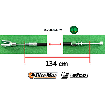 Cavo Filo Guaina Sbloccaggio Bloccaggio Ruote Freni Trincia OleoMac WB50  Efco DR50 ricambi LCVERDE.com 68250151R