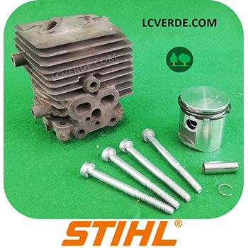 Cilindro Pistone Motore Soffiatore Atomizzatore Stihl BG86 BR200 SR200 SH86 ricambi LCVERDE.com 42410201200