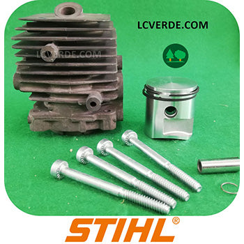 Cilindro Pistone Motore Soffiatore Atomizzatore Stihl BG86 BR200 SR200 SH86 ricambio LCVERDE.com 42410201200 spare part