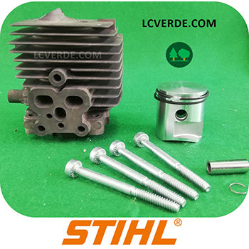 Cilindro Pistone Motore Soffiatore Atomizzatore Stihl BG86 BR200 SR200 SH86 ricambi LCVERDE.com 42410201200 spare part