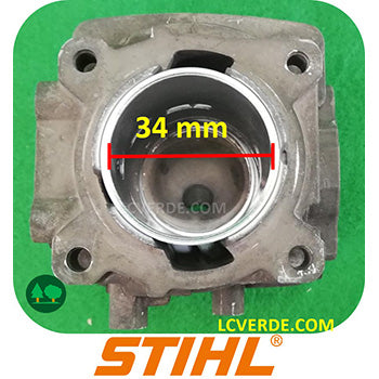 Cilindro Pistone Segmenti Motore Soffiatore Atomizzatore Stihl BG86 BR200 SR200 SH86 ricambi LCVERDE.com 42410201200