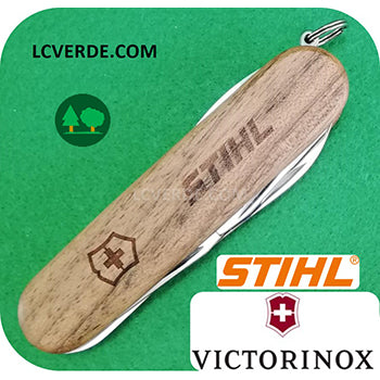 Coltellino Svizzero Tascabile Legno Victorinox Stihl accessori LCVERDE.com 04201600000