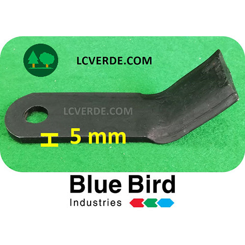 Coltello a Y Trincia Erba Semovente Blue Bird FM600 FM750 FM860 ricambi LCVERDE.com 5 mm