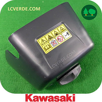 Coperchio Copri Filtro Aria con Pomello Pomolo Vite di Chiusura Kawasaki Motore Decespugliatore TJ53 ricambio LCVERDE.com 11065-2141