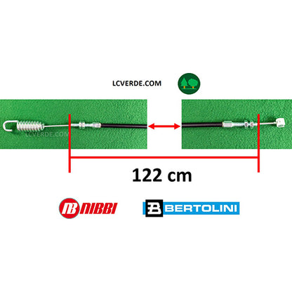 Filo Cavo Guaina Innesto Avanzamento Trazione Ruote Trincia Nibbi NTS65 Bertolini BTS65 ricambio LCVERDE.com 68270105r