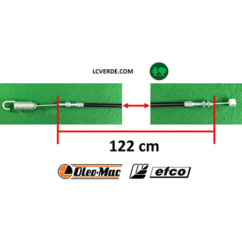 Filo Cavo Guaina Innesto Avanzamento Trazione Ruote Trincia OleoMac WB65 Efco DR65 ricambio LCVERDE.com 68270105r