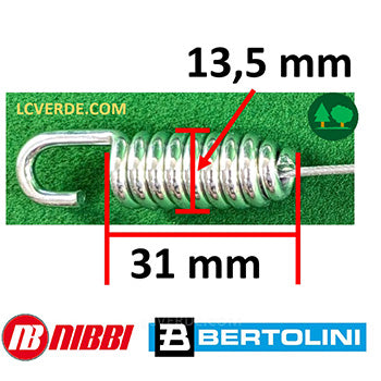 Filo Cavo Guaina Innesto Rotore Coltelli Trincia Nibbi NTS65 NTS80 NTS50 Bertolini BTS65 BTS80 BTS50 ricambio LCVERDE.com 68240091AR