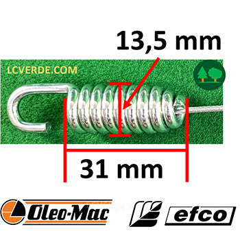 Filo Cavo Guaina Innesto Rotore Coltelli Trincia OleoMac WB65 WB80 WB50 Efco DR65 DR80 DR50 ricambio LCVERDE.com 68240091AR
