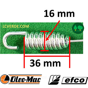 Filo Cavo Guaina Innesto Rotore Coltelli Trincia OleoMac WB80 Efco DR80 ricambi LCVERDE.com 68270105R spare part
