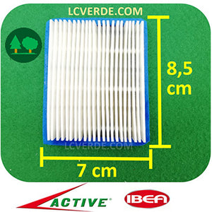 Filtro Aria Carta Decespugliatore Active 4.5 5.5 6.5 Ibea 45 55 ricambi LCVERDE.com 22497