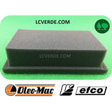 Filtro Aria Spugna Atomizzatore Irroratore OleoMac MB90 MB900 Efco AT900 AT9000 ricambio LCVERDE.com