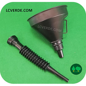 Imbuto Flessibile Multifunzione Travaso 14 cm Miscela Olio Benzina Diesel Gasolio Lubrificanti Carburanti Liquidi accessori LCVERDE.com R350213