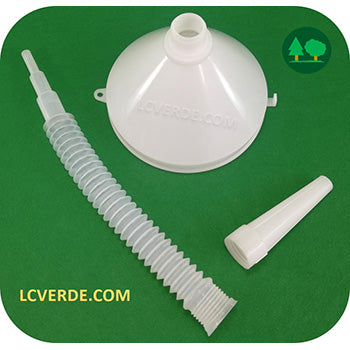 Imbuto Flessibile Multifunzione Travaso 20 cm Miscela Olio Benzina Diesel Gasolio Lubrificanti Carburanti Liquidi accessori LCVERDE.com R350210