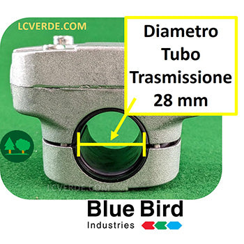 Impugnatura Doppia a Manubrio T Completa Decespugliatore Blue Bird con Motore Kawasaki Honda BlueBird diametro Tubo Trasmissione 28 mm ricambio LCVERDE.com
