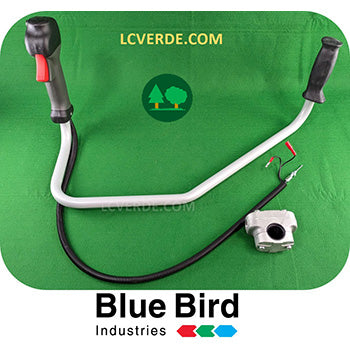Impugnatura a Manubrio T Completa Decespugliatore Blue Bird con Motore Kawasaki Honda BlueBird diametro Tubo Trasmissione 28 mm ricambi LCVERDE.com