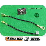 Interruttore Pulsante Cavi Cavo Cavetti Motosega OleoMac 931 932 Efco 131 132 ricambi LCVERDE.com spare part