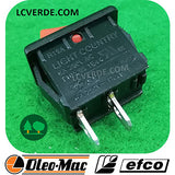 Interruttore Pulsante Motosega Decespugliatore Soffiatore Tagliasiepe OleoMac Efco ricambi LCVERDE.com spare part