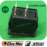 Interruttore Pulsante Motosega Decespugliatore Soffiatore Tagliasiepe OleoMac Efco ricambio LCVERDE.com spare part