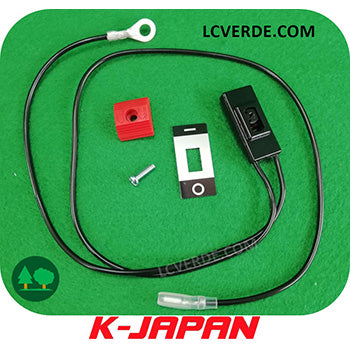 Interruttore Pulsante Motosega K JAPAN KJCV3101 KJCV3100 ricambi LCVERDE.com 286224 Accensione Spegnimento