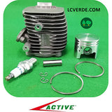 Kit Cilindro Pistone Motosega Active 39.39 40.40 Ibea 3900 4000 ricambio LCVERDE.com 36148 spare part