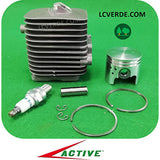 Kit Cilindro Pistone Motosega Active 39.39 40.40 Ibea 3900 4000 ricambio LCVERDE.com 36148 spare parts