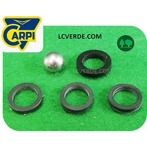 Kit Guarnizioni Piatte Pallina Sfera Acciaio Pompa Spalla Irrorazione Trattamenti Carpi Spraymec ricambi LCVERDE.com